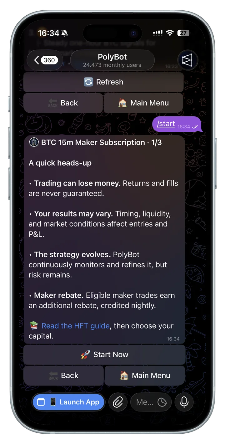 Read the risk notice and execution-specific details.